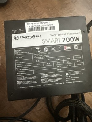 Thermaltake SPD-700AH2NCW Smart Series 80 Plus 700W Power Supply
