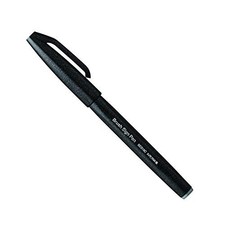 Pentel pen brush touch SES15C-A 10 Set black from JAPAN 64x 