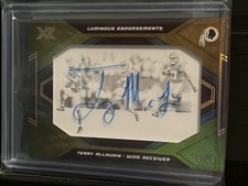 2019 Panini XR - Luminous Endorsements Terry McLaurin Gold Auto #/10 On Card 🔥