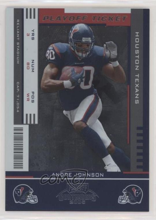 2005 Playoff Contenders Playoff Ticket 144/199 Andre Johnson #39 HOF 0q3
