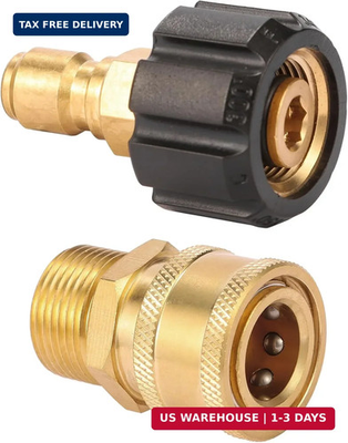 #ad Pressure Washer Quick Connect Fittings Quick Connect Kit M22 14mm to 3 8 Inch $14.60