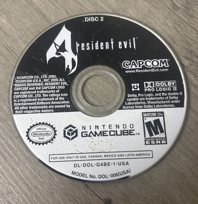 Resident Evil 4 (Nintendo GameCube, 2005) DISC 2 Only - Tested - READ   