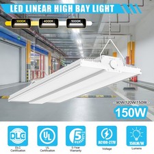 Led Linear High Bay Light, 150W 22,500LM Warehouse Garage Lighting 4.5K/5K/5700K