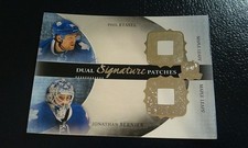 Phil Kessel Jonathan Bernier NHL 2013-14 The Cup Dual Signature Patches Proof