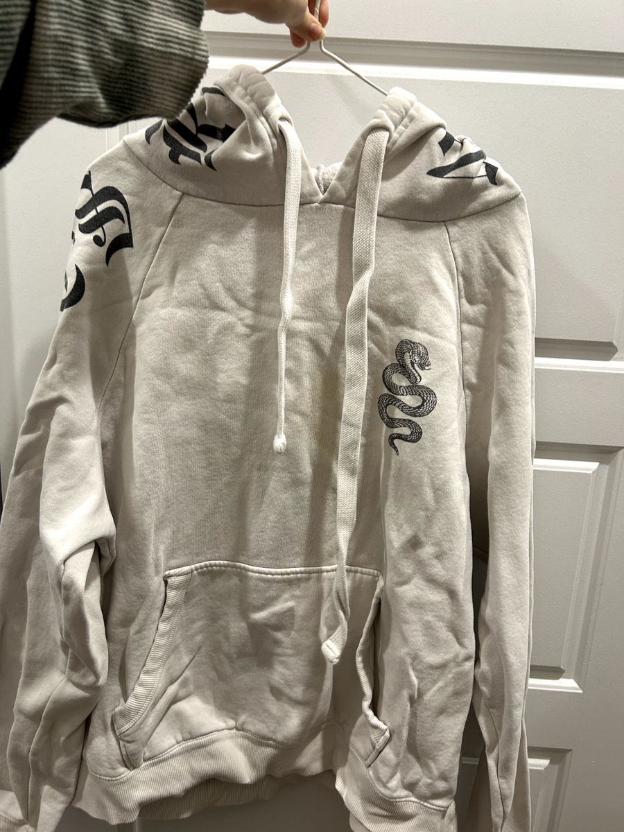 Taylor Swift Reputation Stadium Tour White Snake Hoodie Size S | eBay