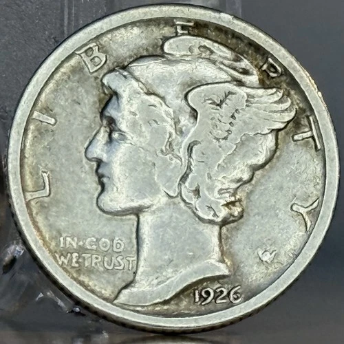 1926-S Mercury Head Silver Dime | Rare Key Date | Extremely Fine