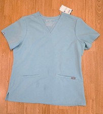 FIGS Casma Three Pocket Scrub Top Limited Edition Color Seaglass Size Large NWT