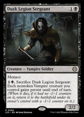 Dusk Legion Sergeant 80 R Normal LCC MTG NM