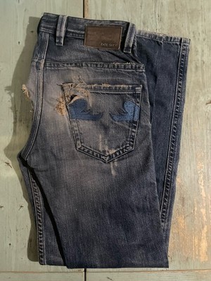 Diesel Herren Jeans Hose Kid Paddom J SP8 Wash 00YG1 gebraucht mit Schnitten