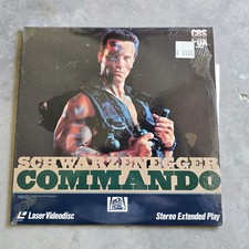 Commando 1985 LASERDISC Arnold Schwarzenegger Videodisc