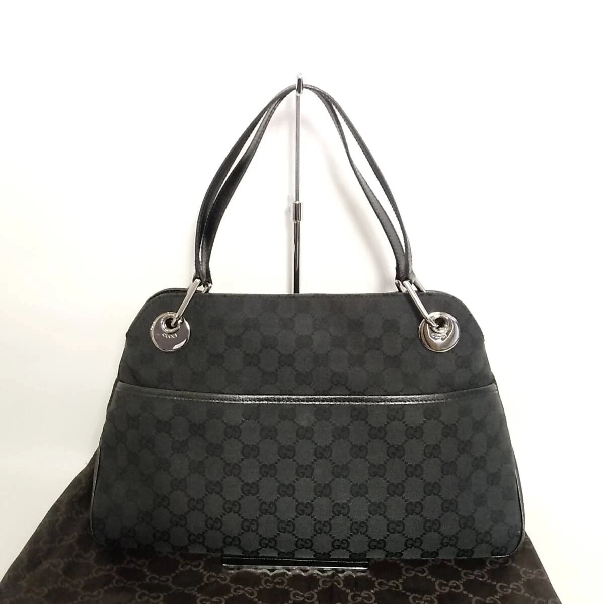Sac à main toile noir 612B37 Beauty Gucci GG