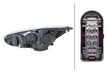 HELLA Bulb-Headlight - right - for e.g. Ford Focu (UK, LH traffic) 1LE354827-041