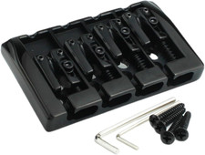 Bass Guitar Bridge, 4 String Fixed Bridges String Space 19Mm Replacement for Jaz