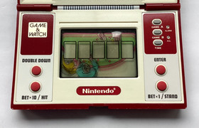 Vintage 1985 GAME & WATCH - BLACK JACK BJ-60 - LCD Game (Very Good Condition)