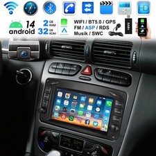 32G Autoradio F&uuml;r Mercedes Benz CLK W209 W203 W463 W208 BT GPSDAB+ Android14 DVR