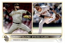 Robert Suarez Steven Wilson Topps 2022 Rookie Combo's baseball card