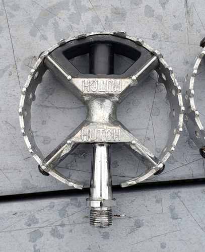 Classic! Hutch Bear Trap 4-Pin BMX Pedals 1980's Sealed 9/16" OG Cage Protectors - 第 13/24 張圖片