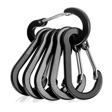 Aluminum Alloy Carabiner Keychain Outdoor Camping Climbing Hiking Snap Clip Lock