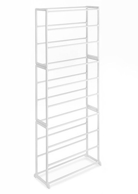 Whitmor 10 Tier Shoe Tower 30 Pair Closet Organizer 6780-3048-WHT - WHITE