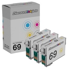 3PK T069 Reman COLOR Ink Cartridge for Epson T069 Stylus NX11 nx415 nx410 cx8400