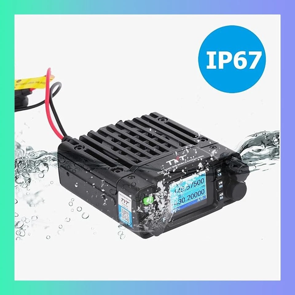 Mini Transceptor IP67 Impermeable Radio Móvil Coche TYT TH-8600 Doble Banda VHF/UHF Foto 3 de 4