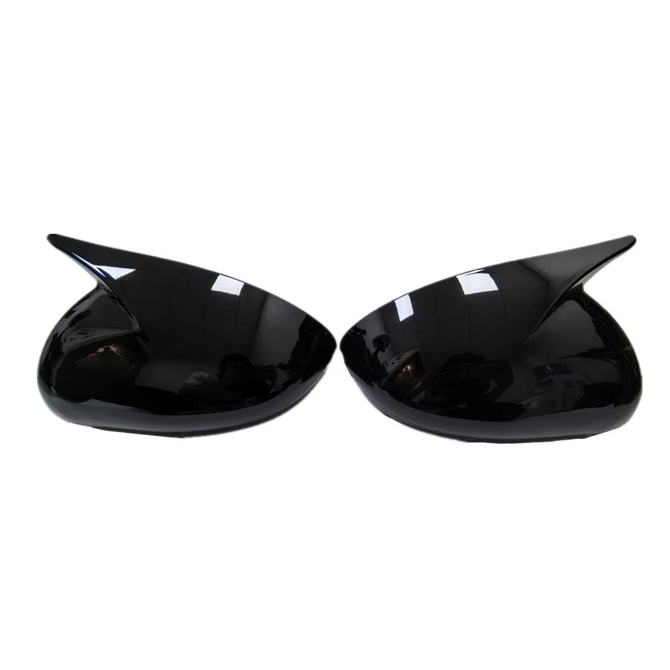 Tapa de cubierta de espejo retrovisor con bocina OX aspecto negro brillante para Kia Rio 2010-2016 Foto 4 de 4