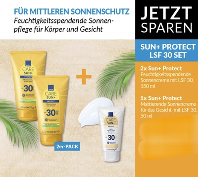 Avon Care SUN+ PROTECT Sonnencreme LSF30 2er/ Sonnencreme  Gesicht LSF 50 Matt