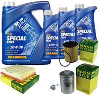 Inspektionspaket 8L Mannol Special Plus 10W-30 FüR Audi A8 4.2 Quattro S8 3.7