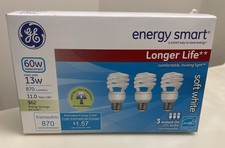 GE Energy Smart CFL 60W 3 Pack A19 Medium