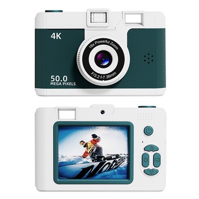 Digitalkamera 5K mit 16x optischem Zoom 2 4 Zoll Klappbildschirm und integriertem Licht