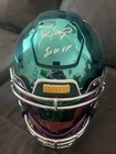 Brett Farve Autographed chrome Helmet With 3x  MVP Inscription