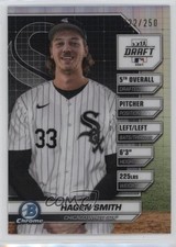 2024 Bowman Draft Bowman Draft Night Refractor 122/250 Hagen Smith #BDN-4 0e23