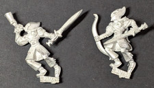 Warhammer Fantasy, 2x Shadow Warriors Vintage Metal High Elves 1999 Elf Musician