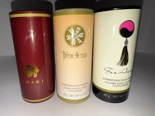 VINTAGE AVON BODY POWDER: FAR AWAY, IMARI, TIMELESS CHOICE 1.4 OZ DISCONTINUED