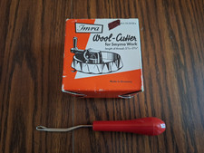 Vintage IMRA Wool Cutter - Smyrna Work - Latch Hook Yarn Cutter - Hook Included