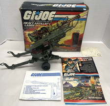 1982 G I Joe Grand Slam Figure Parts, HAL Heavy Artillery Laser Box Instructions