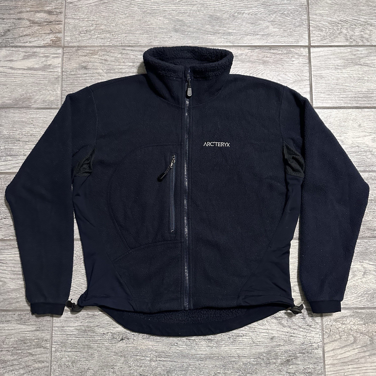 Giacca Arc'teryx vintage donna pile blu medio Polartec full zip anni 90 Gorp