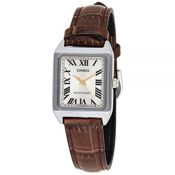 Casio LTP-V007L-9B DISPLAY Women's Wristwatch  Analog Brown Leather Band
