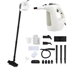 1400W Multipurpose Pressurized Handheld Corded Steam Mop with 17 Pieces Accessor