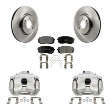 Front Brake Rotors Pads Calipers Kit for Hyundai Sonata 2016-2019 oe3J Stock OE