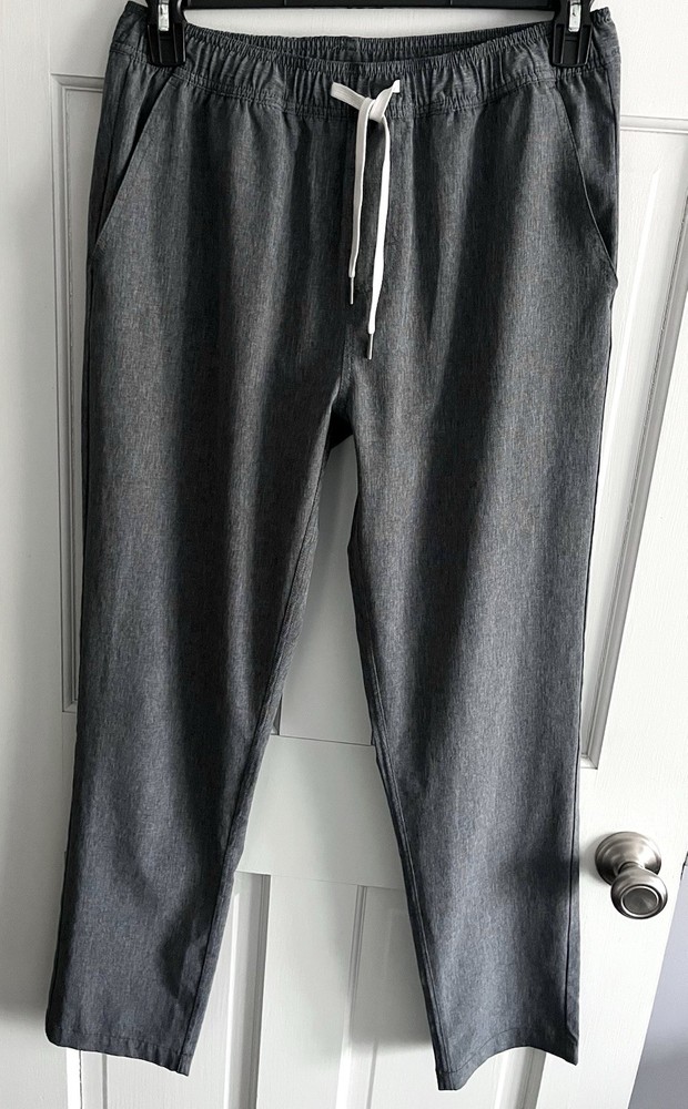 Fair Harbor The One Pants Men's L Lined Gray Stretch Performance Everyday