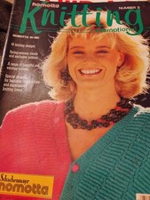 Nomotta Knitting I986 March Vintage magazine 40 Sweaters Euro
