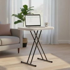 Stylish 26-Inch Folding TV Tray  Laptop Table - Adjustable  Stain Resistant