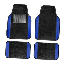 Automotive Floor Mats   Universal Fit Premium Carpet Car Mats with Driver Blue