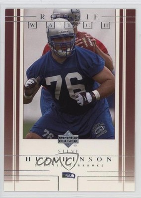 2001 Upper Deck Rookie Watch Steve Hutchinson #255 Rookie RC HOF fm0