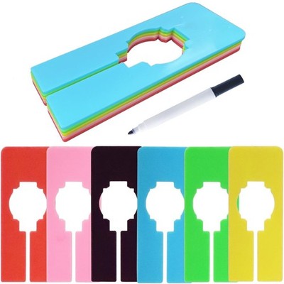 30 Pcs Dividers for Hanging Clothes, Clothing Plastic Rack Size Dividers Rect...