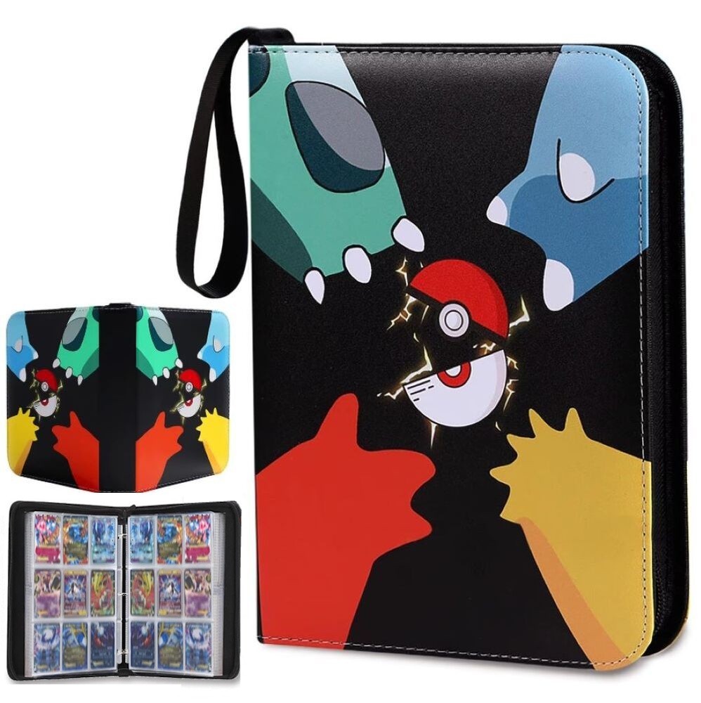 Pokemon Card Binder Zip Album 900 or 400 Cards 3x3 & 2x2  5 Designs - NEW  | eBay