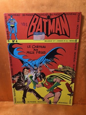  BATMAN # 4 FRENCH EURO VARIANT NEAL ADAMS ART 1972 FN