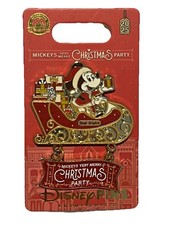 2025 Disney Mickey’s Very Merry Christmas Party LE Mickey Mouse & Sleigh Pin NEW