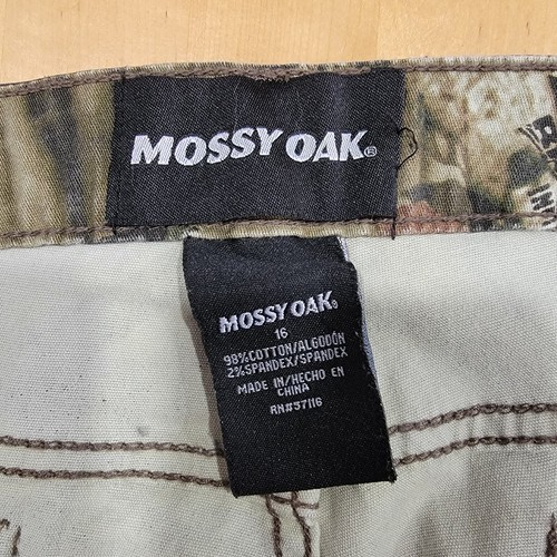 Mossy Oak Camouflage Jeans Pants Women's 16 Hunting Boot CutStraight Leg Stretch - Picture 3 of 7